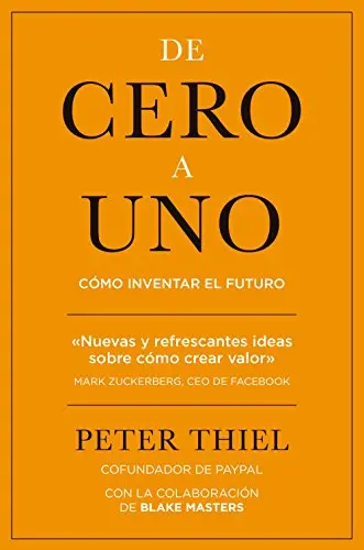 Portada de «De cero a uno», de Peter Thiel