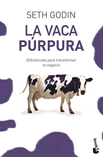 Portada de «La vaca púrpura», de Seth Godin