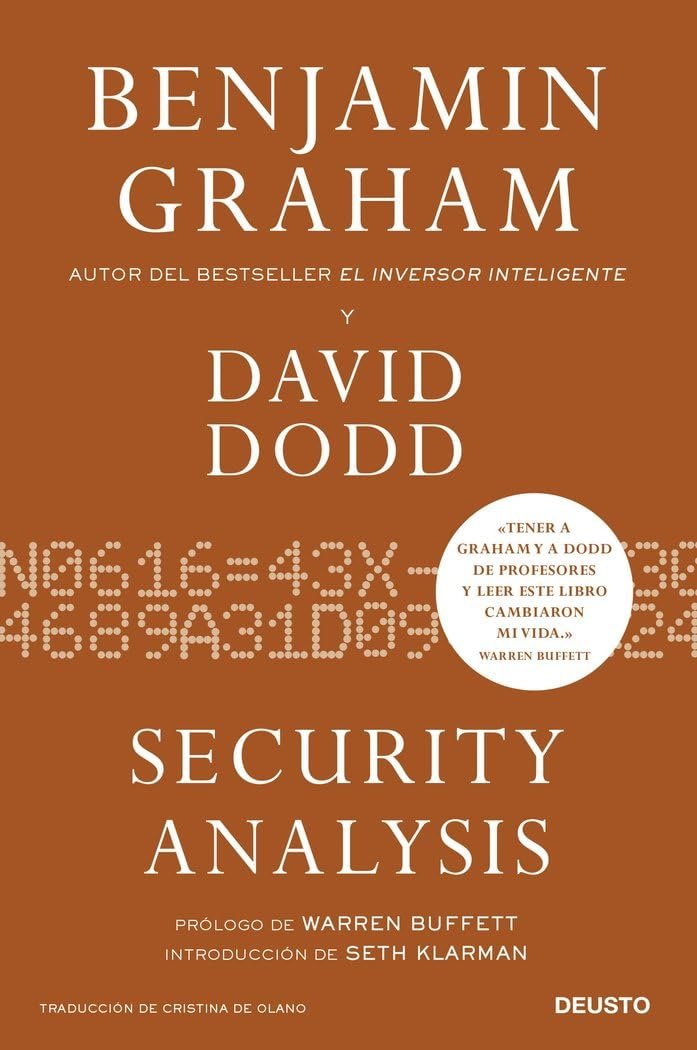 Portada de Security Analysis, de Benjamin Graham